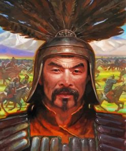 Genshis Khan paint by numbers