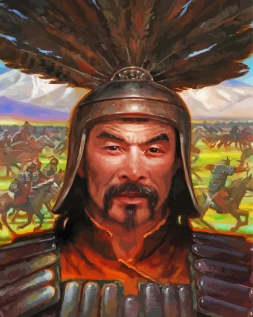 Genshis Khan paint by numbers