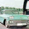 Green 58 Chevy Impala Car paint by numbers