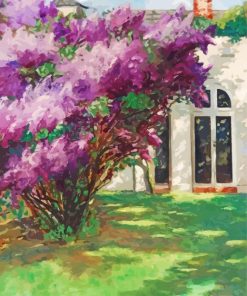 Lilac Tree Art paint by numbers