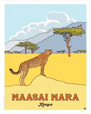 Maasai Mara Poster paint by numbers