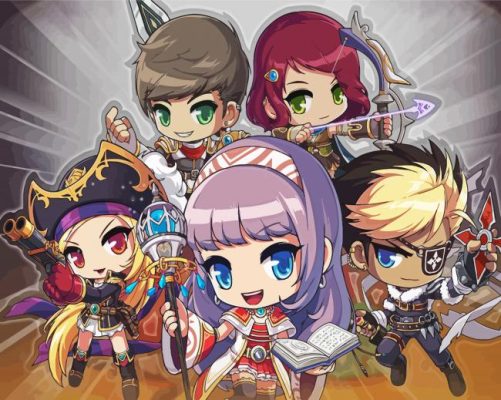 MapleStory Characters paint by numbers