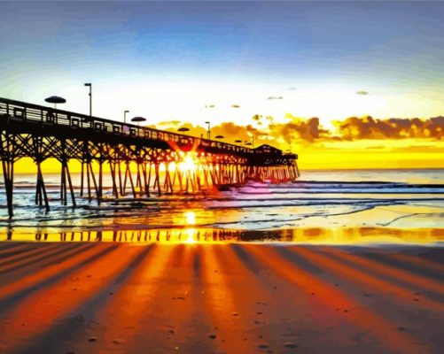 Myrtle Beach South Carolina At Sunset paint by numbers