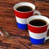 Netherlands Flag Coffee Cups paint by numbers