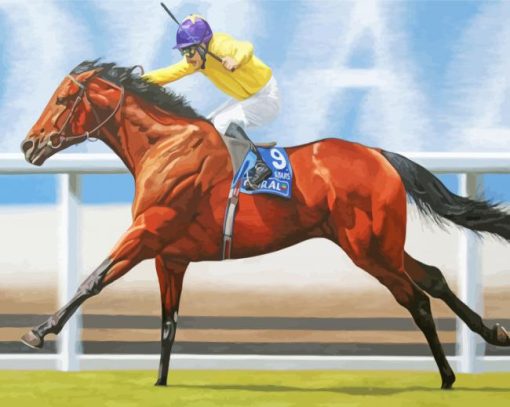 Racehorse Art paint by numbers
