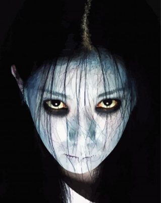 The Grudge Horror Movie Character paint by numbers