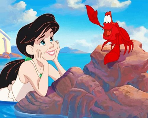 The Little Mermaid II Melody And Sebastian paint by numbers