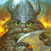 Viking Cat paint by numbers