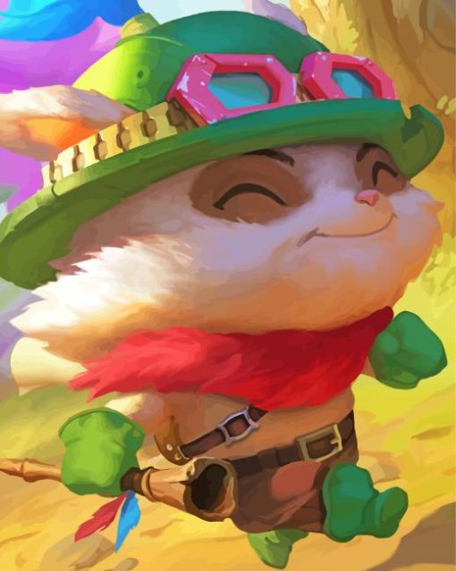 Adorable Teemo paint by numbers