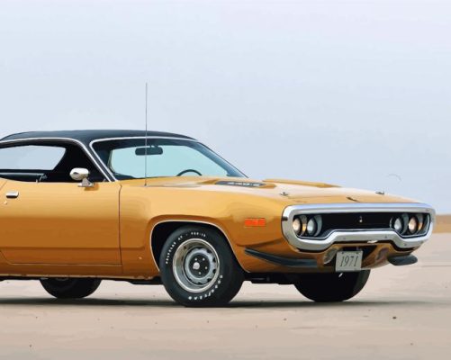 1971 Road Runner paint by numbers