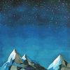 Mountain Night paint by numbers