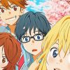 Anime Characters From Your Lie In April paint by numbers