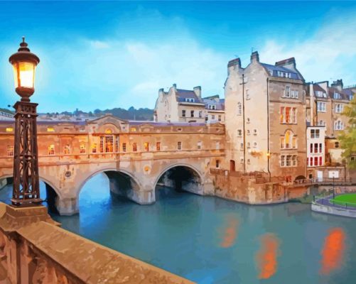 Beautiful City Of Bath Paint By Number