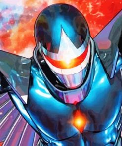Galaxy Darkhawk paint by numbers