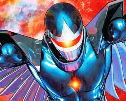 Galaxy Darkhawk paint by numbers