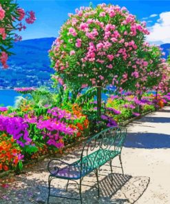 Isola Madre Lake Maggiore Italy paint by numbers