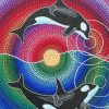 Mandala Whale Animals paint by numbers