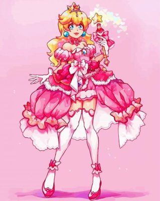 Princess Peach Arts paint by numbers