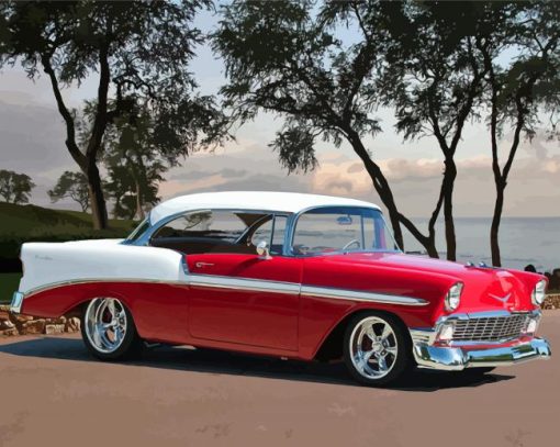 1956 Chevrolet Bel Air paint by numbers