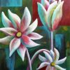 Aesthetic Flannel Flowers Art paint by numbers