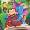Animated Serie Curious George paint by numbers