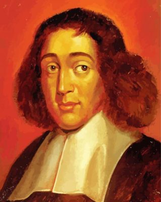 Baruch Spinoza paint by numbers