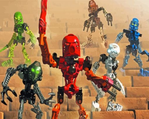Bionicle Video Game paint by numbers
