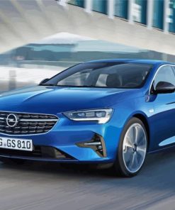 Blue Opel Insignia paint by numbers
