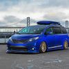 Blue Toyota Sienna Car paint by numbers
