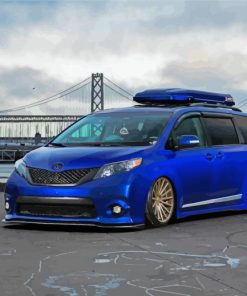 Blue Toyota Sienna Car paint by numbers