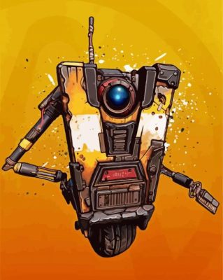 Borderlands Claptrap Character paint by numbers