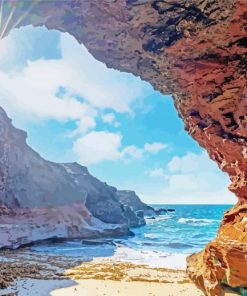 Canary Islands Rock Arch paint by numbers