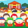 Cartman Southpark Characters paint by numbers
