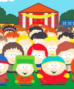 Cartman Southpark Characters paint by numbers