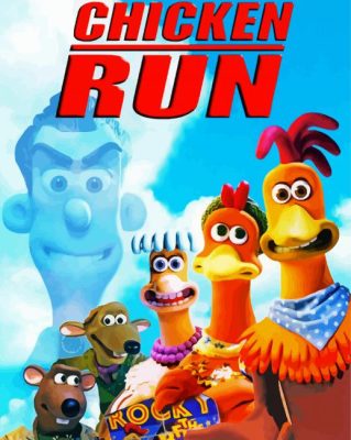 Chicken Run Movie Poster paint by numbers