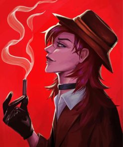 Chuuya Nakahara With Cigarette paint by numbers