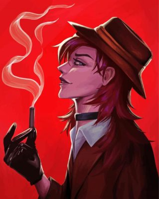 Chuuya Nakahara With Cigarette paint by numbers