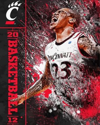 Cincinnati Bearcats Player Art paint by numbers