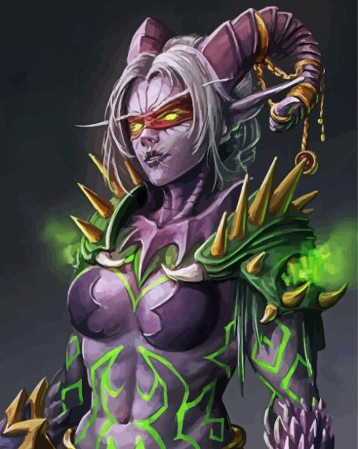 Demon Hunter paint by numbers