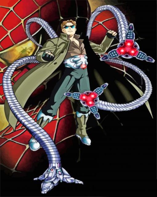 Doctor Octopus Cartoon paint by numbers
