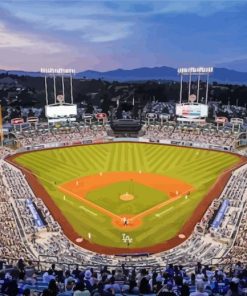 Dodger Stadium paint by numbers