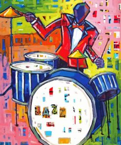 Drumming Jaz Art paint by numbers
