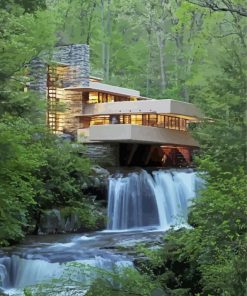 Fallingwater paint by numbers