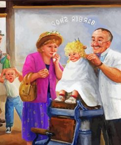 First Haircut By Dianne Dengel paint by numbers