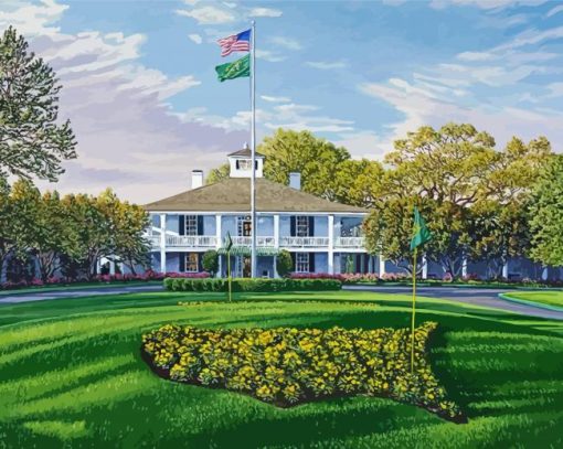 Georgia Augusta National Golf Club paint by numbers