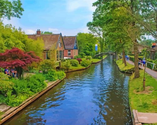 Giethoorn paint by numbers