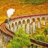 Glenfinnan Viaduct Train paint by numbers