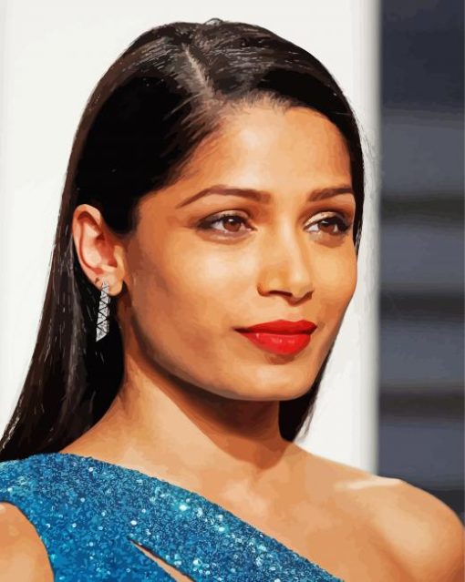 Gorgeous Freida Pinto paint by numbers