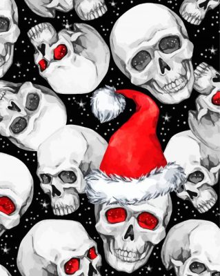 Goth Christmas paint by numbers