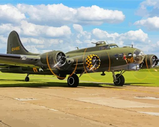 Green Sally B paint by numbers